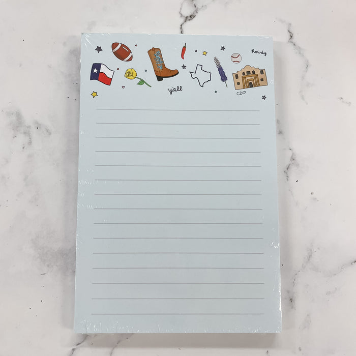 Texas Notepad by Callie Danielle - Lyla's: Clothing & Gifts - Online and Rockwall Texas Boutique