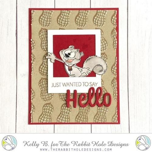 The Rabbit Hole Designs - Stamp Set - 3x4 - Clarence Surfing. Deeply etched, clear photopolymer stamps for precise placement. Featuring the art of Dustin Pike. Made in USA. Available at Embellish Away located in Bowmanville Ontario Canada. Card design by Kelly B.