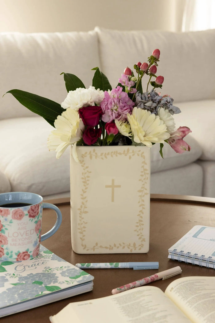 "The Word" Large Book Vase