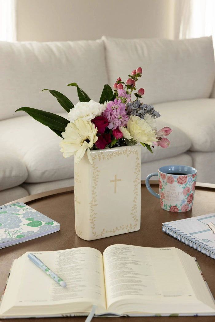 "The Word" Large Book Vase