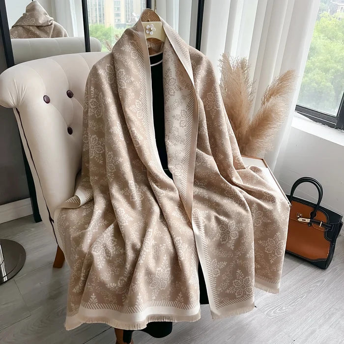 Tinuccia Pashmina Scarf Khaki