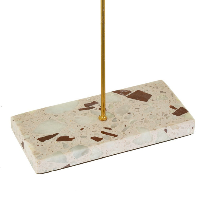 Triple Terrazzo Gold Jewellery Stand - Modern Home Interiors