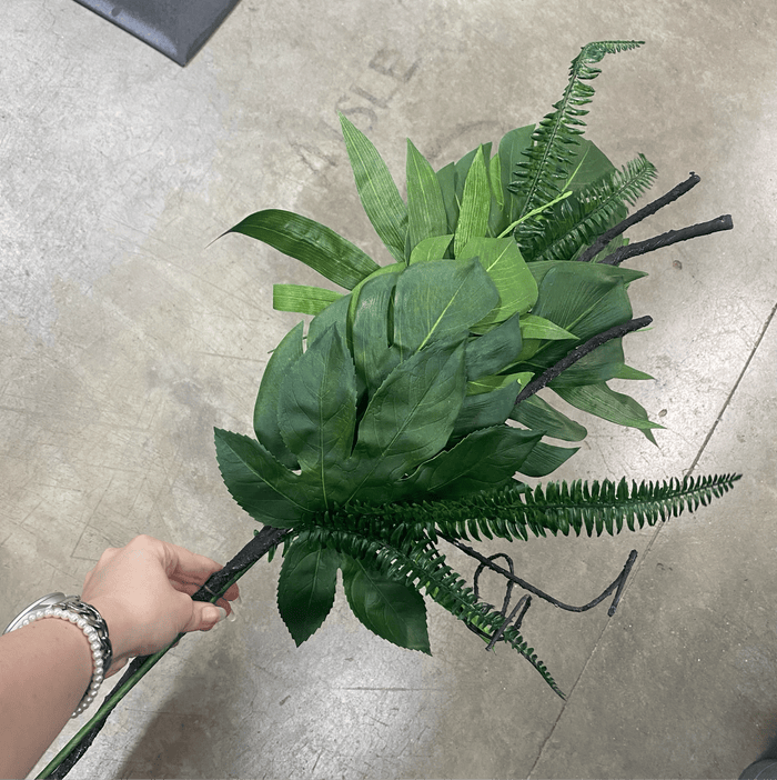 Sullivans Tropical Leaf Spray 34" - Artificial Flora Silk