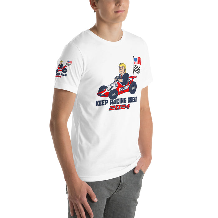 Trump Inspired Keep Racing Great 2024 Premium Short-Sleeve Unisex T-Shirt