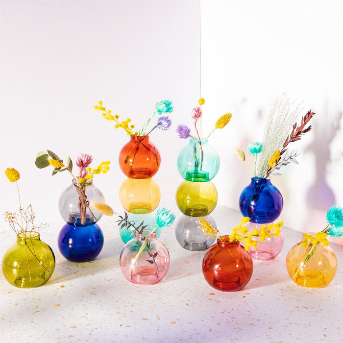 Turquoise Stacking Bubble Vase - Modern Home Interiors