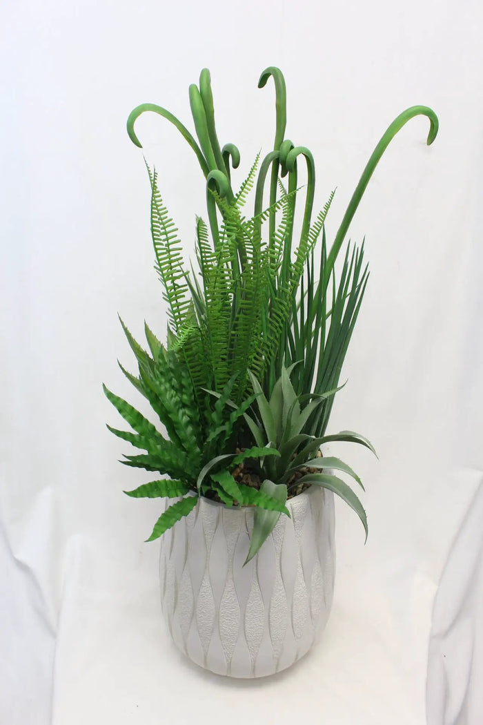 UV Fern Mix in Pot 34"H
