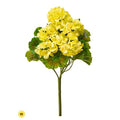 Regency UV Real Touch Geranium Bush Yellow 17" - Silk