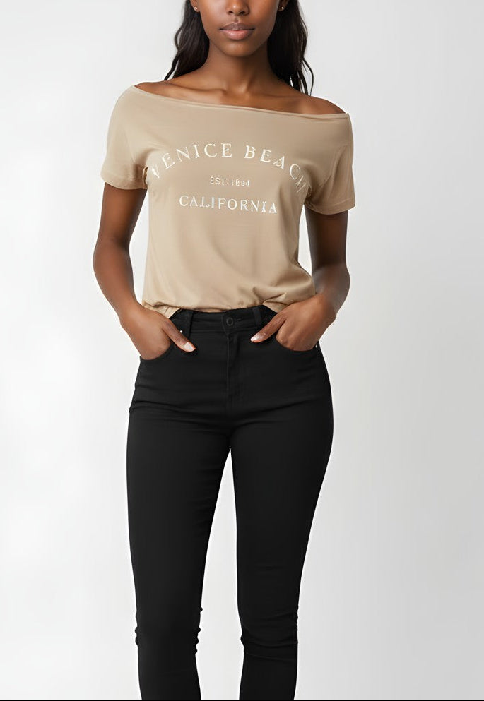Venice Beach Distressed Graphic Tee