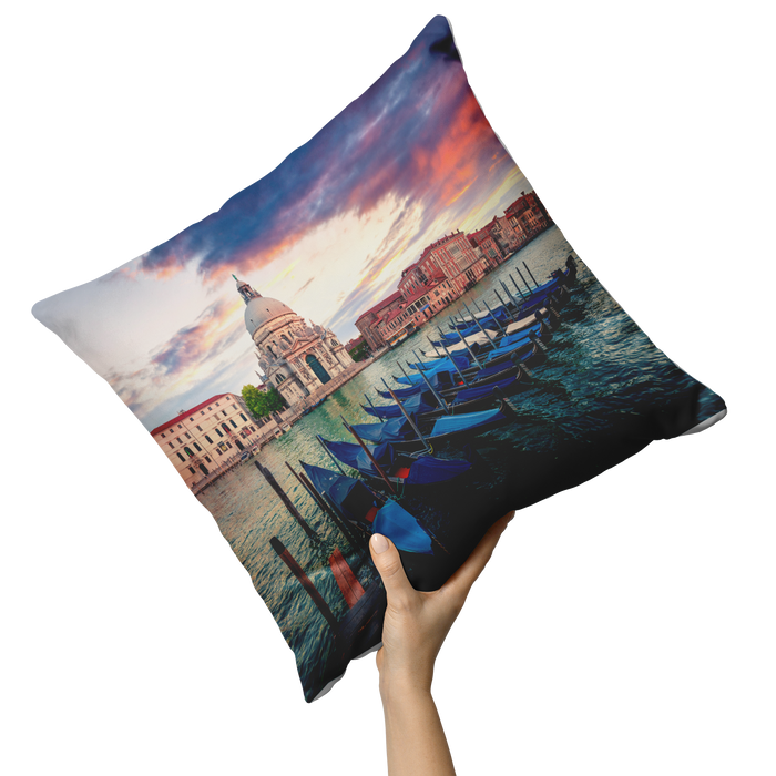 Venice Decorative Throw Pillow Set (Pillow Cover and Insert)