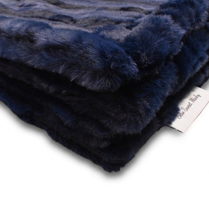 Vienna Navy Minky Blanket