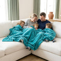 Vienna Teal Minky Blanket