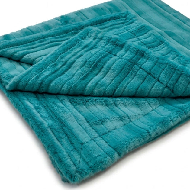 Vienna Teal Minky Blanket
