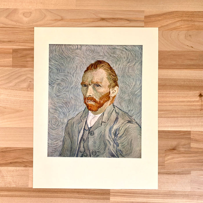Van Gogh Lithograph Art Print | Self Portrait | Vintage Collectible Art Print | Golden Rule Gallery | Excelsior | Minnesota | Vintage Self Portrait | Collectible Art