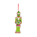 Vivid Jolly Gingerbread Nutcracker Ornament