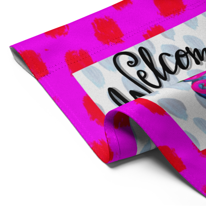 Welcome Topiary Garden flag