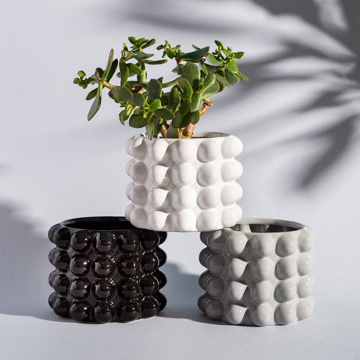 White Bobble Planter - Modern Home Interiors
