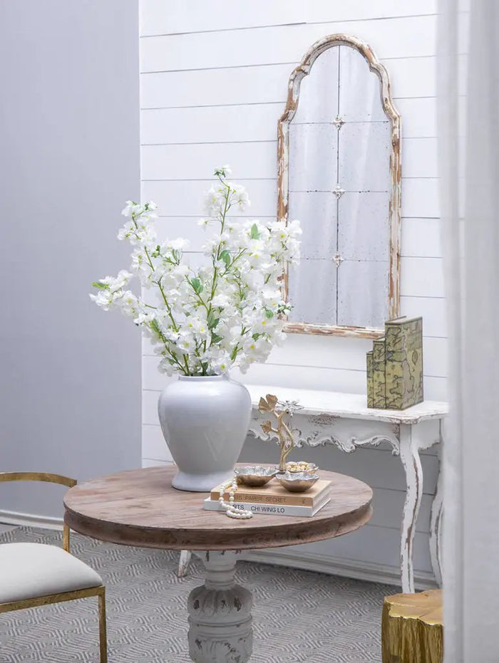 A&B White Porcelain Ginger Jar with Lid 20" - Vases Merchandise