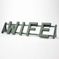 Wife Plastic Backed Letter Frame - Wet Foam - Val Spicer - LARGE ITEM