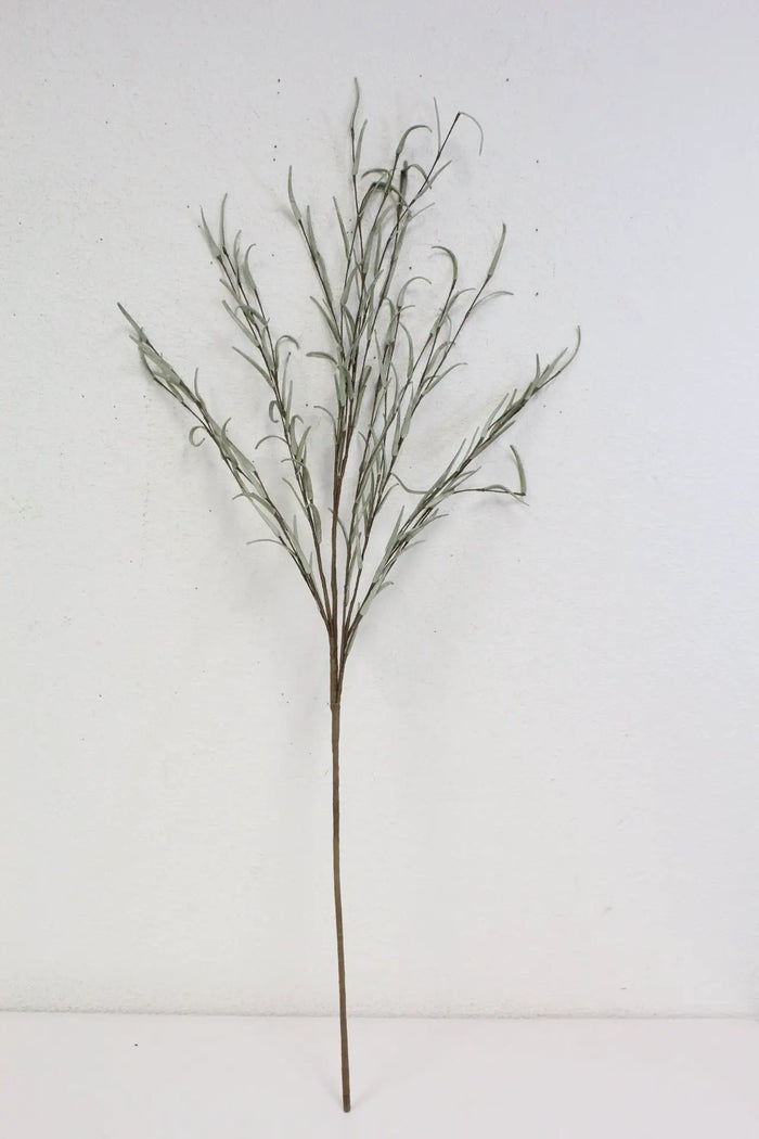 Supreme Willow Leaf Spray Green 37" - Artificial Non-Flowering Plants Silk
