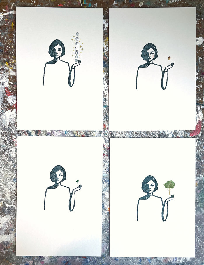 Wisdom - mixed media