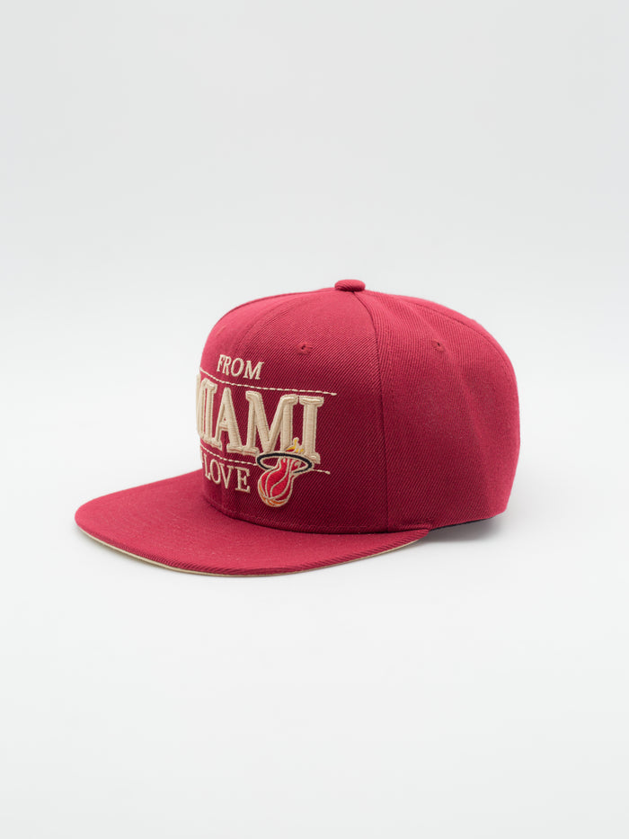 With Love Miami Heat Snapback - La Tienda de las Gorras