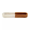 Wood Marble Cracker Dish