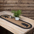 Wyatt Bear Braided Runner 13x48" - Primitive Star Quilt Shop