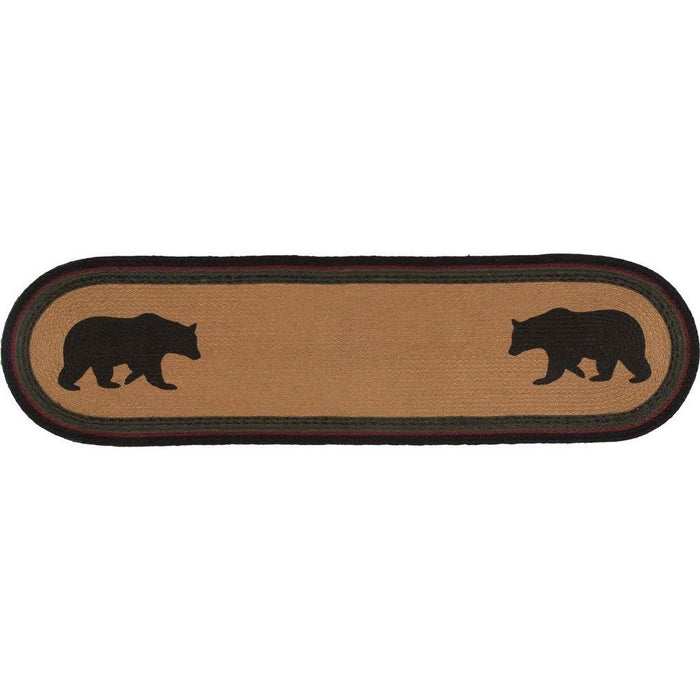 Wyatt Bear Braided Runner 13x48" - Primitive Star Quilt Shop