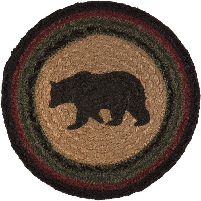 Wyatt Bear Braided Trivet 8" - Primitive Star Quilt Shop