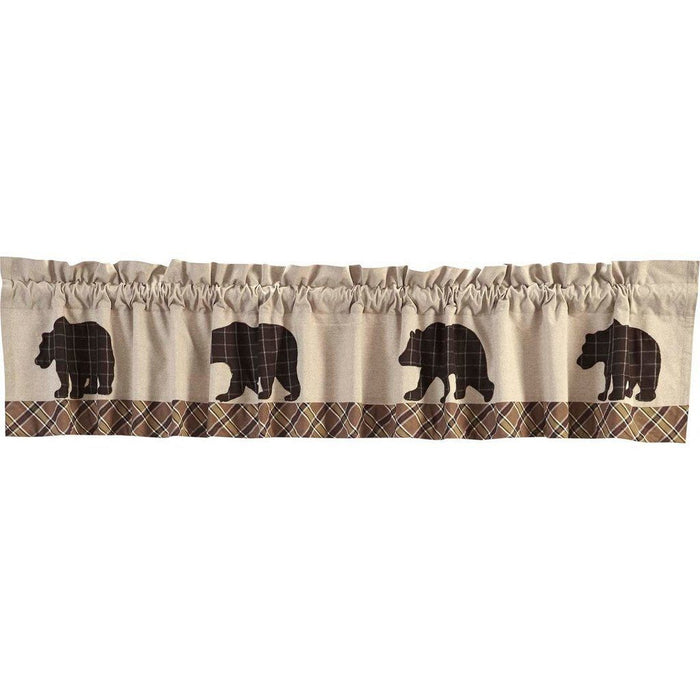Wyatt Bear Lined Valance 90" - Primitive Star Quilt Shop