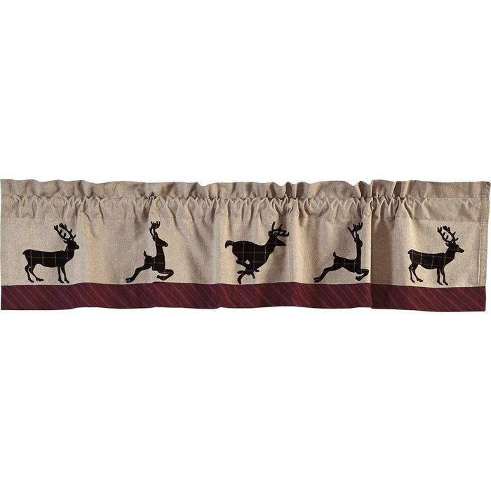Wyatt Deer Lined Valance 72" Default - Primitive Star Quilt Shop
