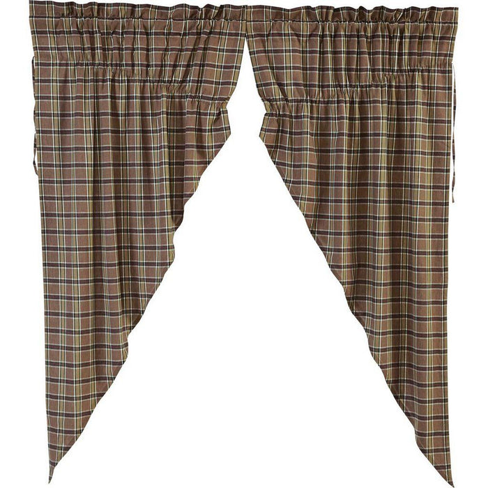 Wyatt Lined Prairie Curtains 63" - Primitive Star Quilt Shop