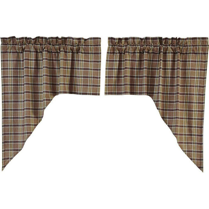 Wyatt Lined Swag Curtains - Primitive Star Quilt Shop