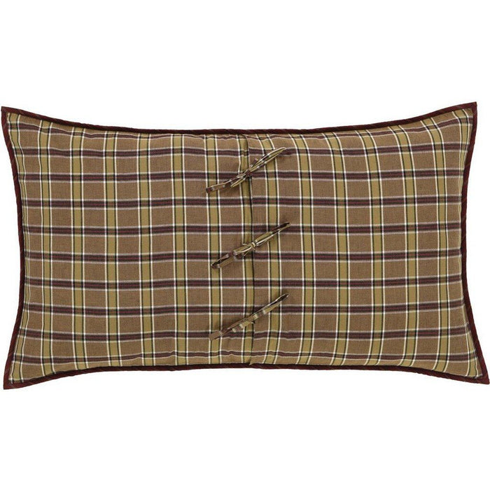 Wyatt Quilted King Sham 21x37" - Primitive Star Quilt Shop
