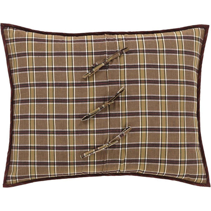 Wyatt Quilted Standard Sham 21x27" - Primitive Star Quilt Shop