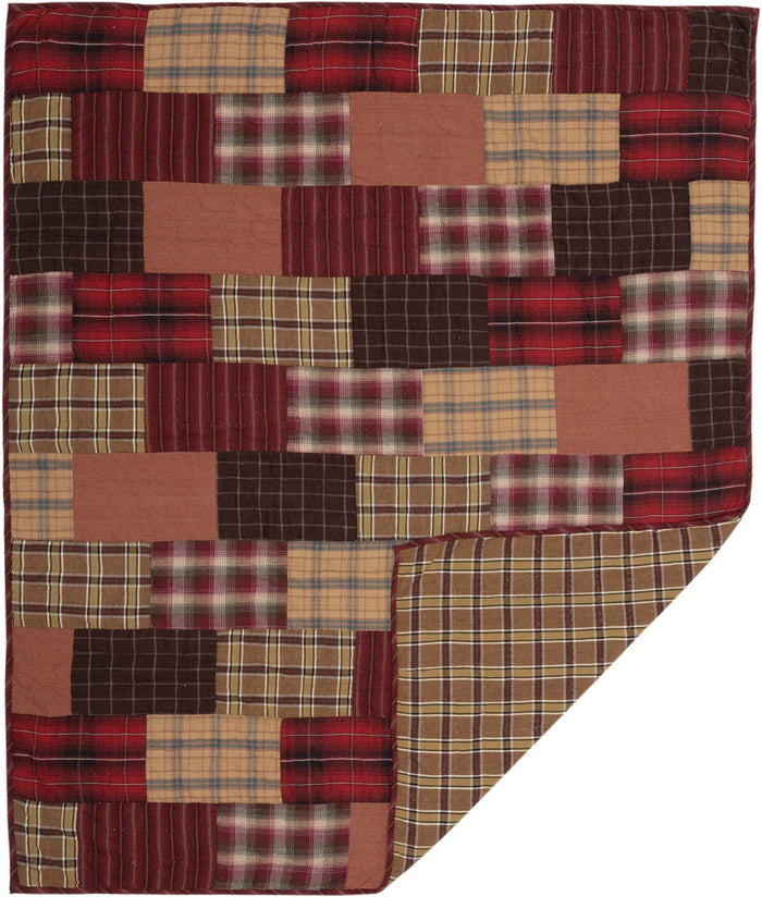Wyatt Quilted Throw - Primitive Star Quilt Shop