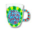 You Can Do Hard Things Hand Painted Coffee Mug