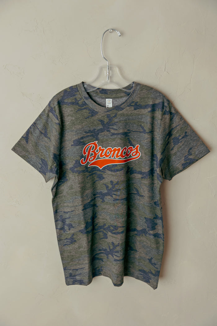 Youth Broncos Camo Graphic Tee