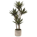 Allstate Yucca Plant in Cement Pot 31" - Artificial Non-Flowering Plants Silk